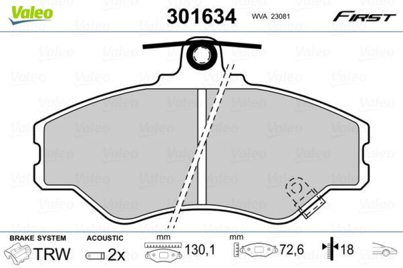 VALEO 301634 SBB-Satz FIRST