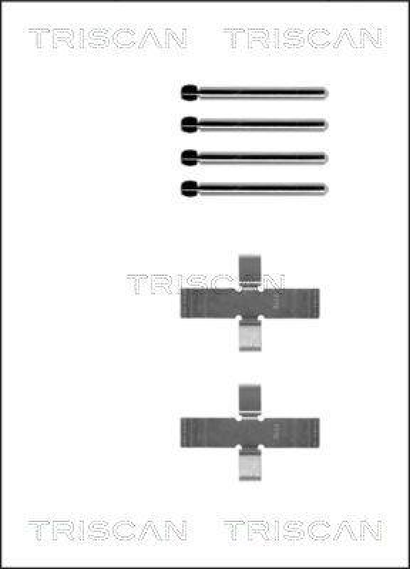 TRISCAN 8105 101237 Montagesatz, Scheibenbremsbelag für Alfa, Opel, Saab, Simca