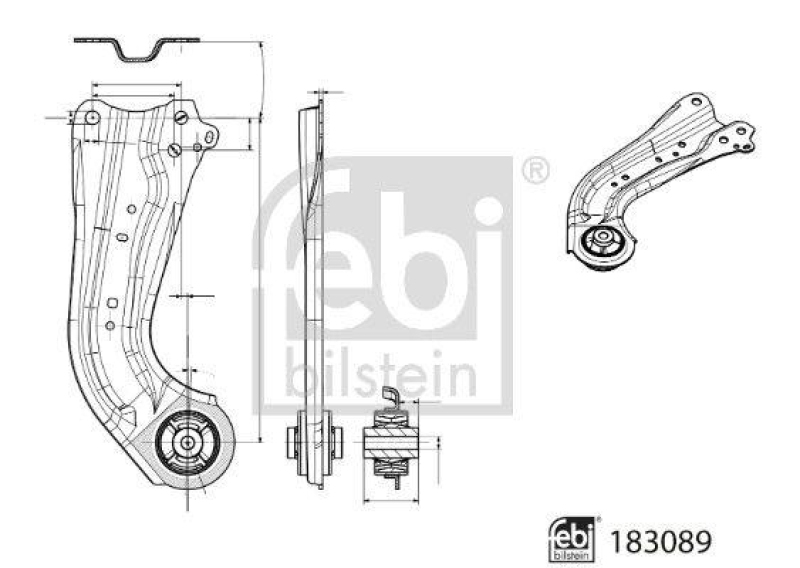 FEBI BILSTEIN 183089 Querlenker mit Lager f&uuml;r TOYOTA