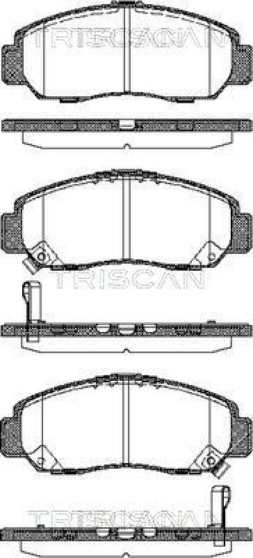 TRISCAN 8110 40057 Bremsbelag Vorne für Honda Stream