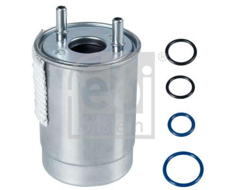 FEBI BILSTEIN 108737 Kraftstofffilter mit Dichtringen für Renault