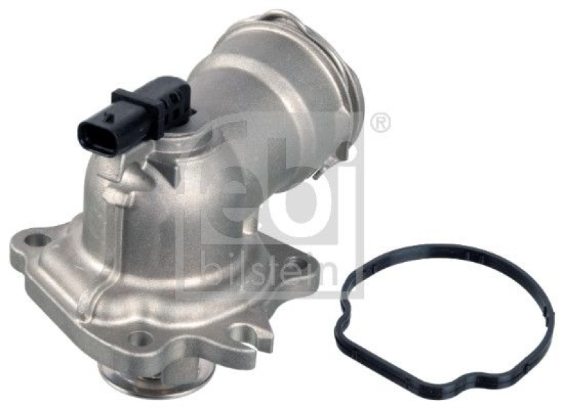 FEBI BILSTEIN 174399 Thermostat mit Gehäuse, Dichtung und Temperatursensor für Mercedes-Benz