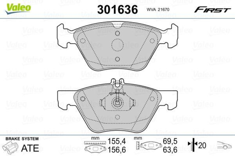 VALEO 301636 SBB-Satz FIRST