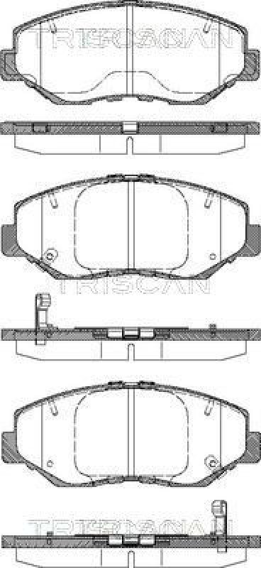 TRISCAN 8110 40060 Bremsbelag Vorne für Honda Cr-V