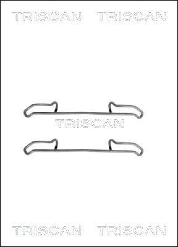 TRISCAN 8105 101540 Montagesatz, Scheibenbremsbelag für Saab, Volvo