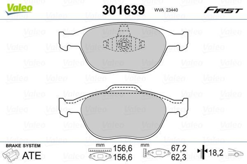 VALEO 301639 SBB-Satz FIRST