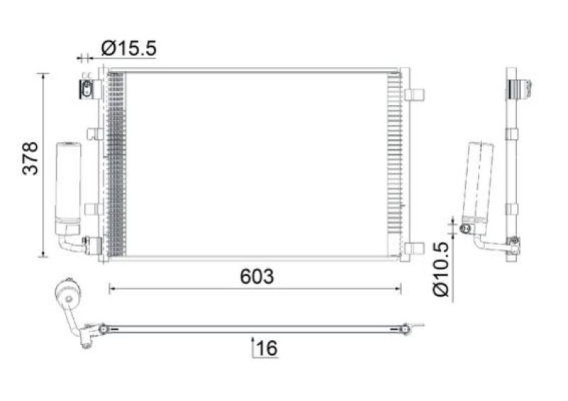 MAHLE AC 923 000S Klimakondensator