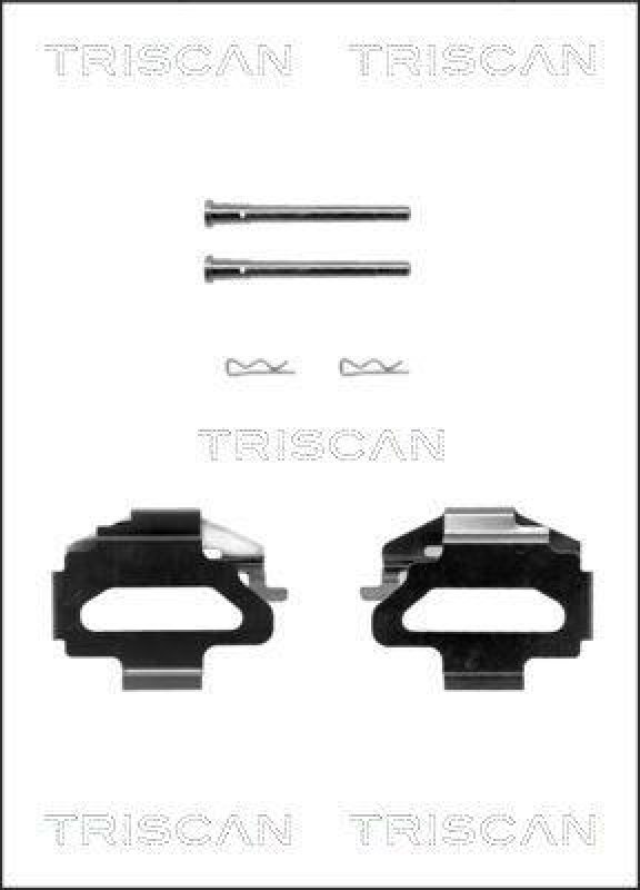 TRISCAN 8105 101575 Montagesatz, Scheibenbremsbelag für Ford Escort