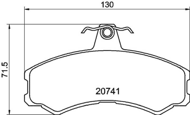 HELLA 8DB 355 013-441 Bremsbelagsatz Scheibenbremse