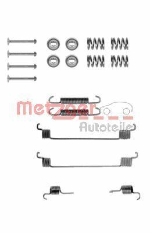 METZGER 105-0672 Zubehörsatz, Bremsbacken für DACIA/FIAT/LANCIA/PEUGEOT/RENAULT/VW