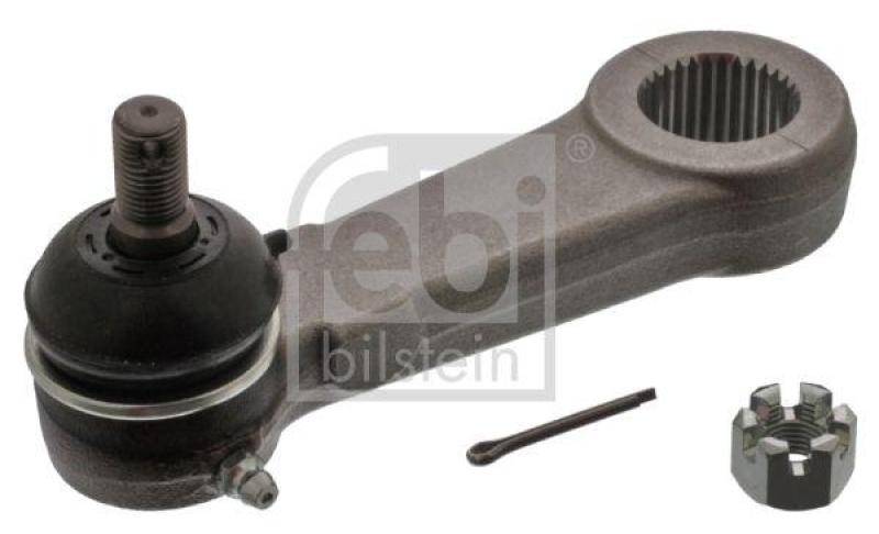 FEBI BILSTEIN 41294 Lenkstockhebel mit Kronenmutter, Splint und Schmiernippel f&uuml;r MITSUBISHI