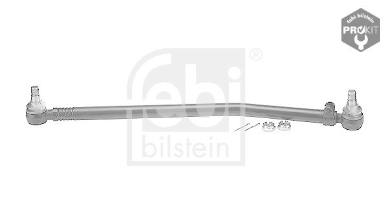 FEBI BILSTEIN 09868 Lenkstange mit Kronenmuttern und Splinten, vom Lenkgetriebe zur 1. Vorderachse für Scania