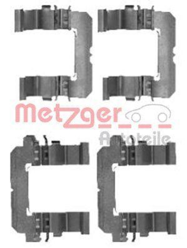 METZGER 109-1756 Zubehörsatz, Scheibenbremsbelag für SUBARU