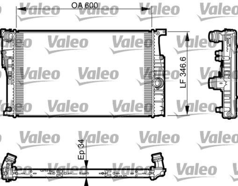 VALEO 735456 Motorkühler BMW Serie 3, Serie 4