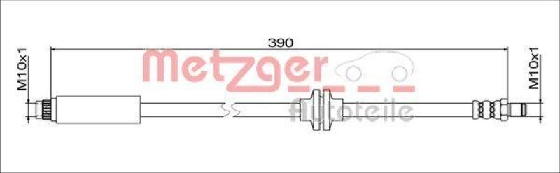 METZGER 4111627 Bremsschlauch f&uuml;r CHEVROLET VA links/rechts