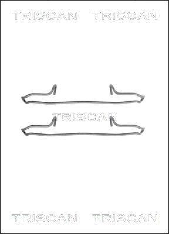 TRISCAN 8105 101594 Montagesatz, Scheibenbremsbelag für Fiat, Psa