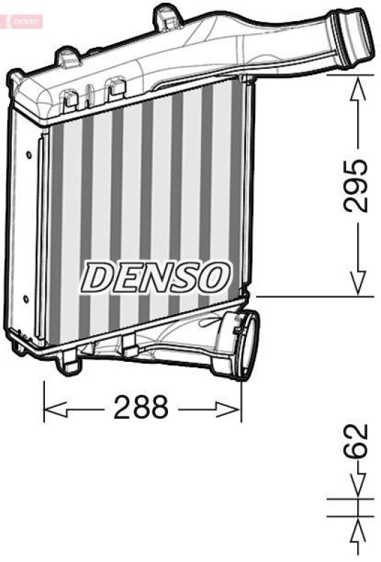 DENSO DIT28019 Ladeluftkühler PORSCHE CAYENNE (92A) 4.2 S Diesel (2012 - )