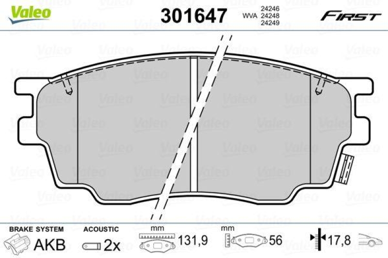 VALEO 301647 SBB-Satz FIRST