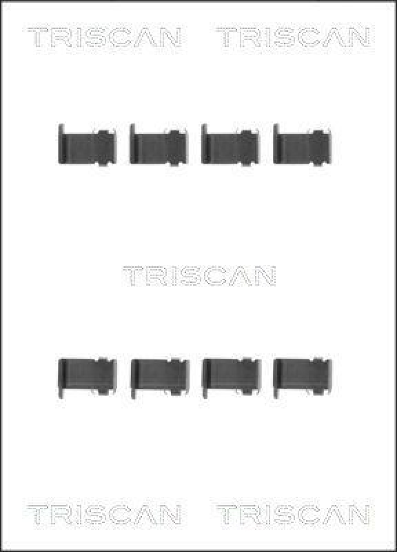 TRISCAN 8105 101597 Montagesatz, Scheibenbremsbelag für Daihatsu, Mitsubishi