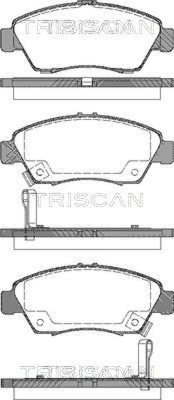 TRISCAN 8110 40168 Bremsbelag Vorne für Honda Civic