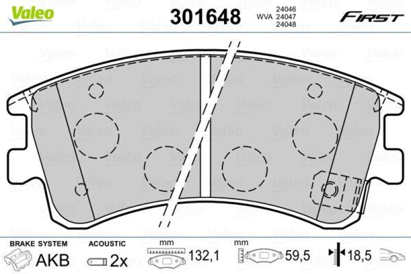 VALEO 301648 SBB-Satz FIRST