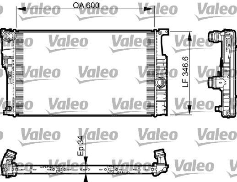 VALEO 735464 Motorkühler BMW 4-SERIES GRAN 2.0 D 190