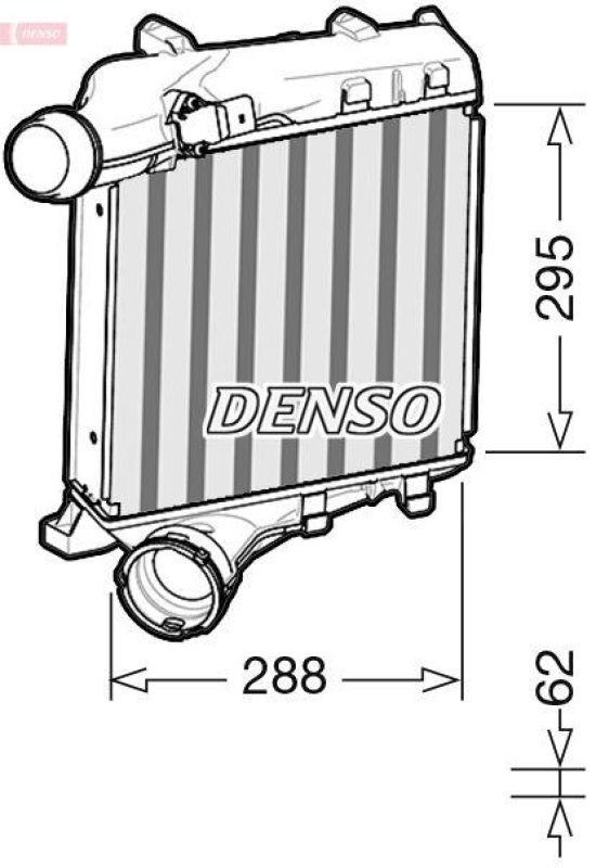 DENSO DIT28020 Ladeluftkühler PORSCHE CAYENNE (92A) 4.2 S Diesel (2012 - )