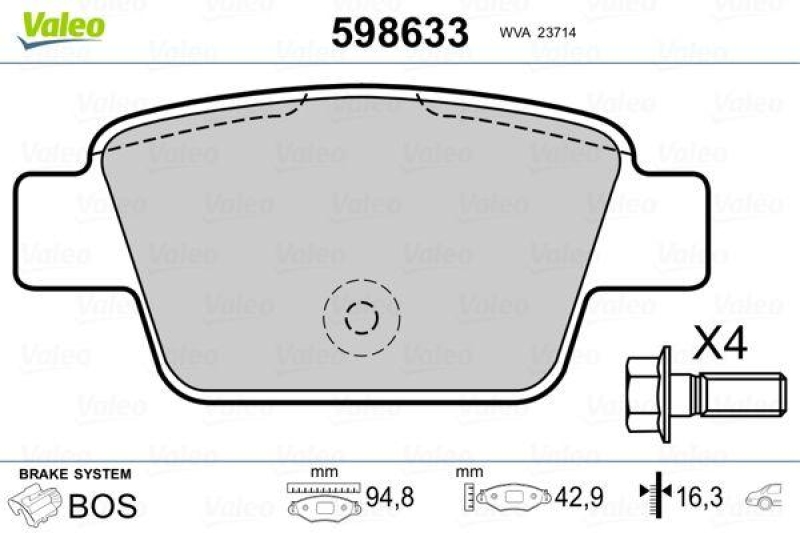 VALEO 598633 SBB-Satz PREMIUM