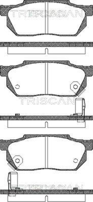 TRISCAN 8110 40884 Bremsbelag Vorne für Honda Accord, Civic, Prelu