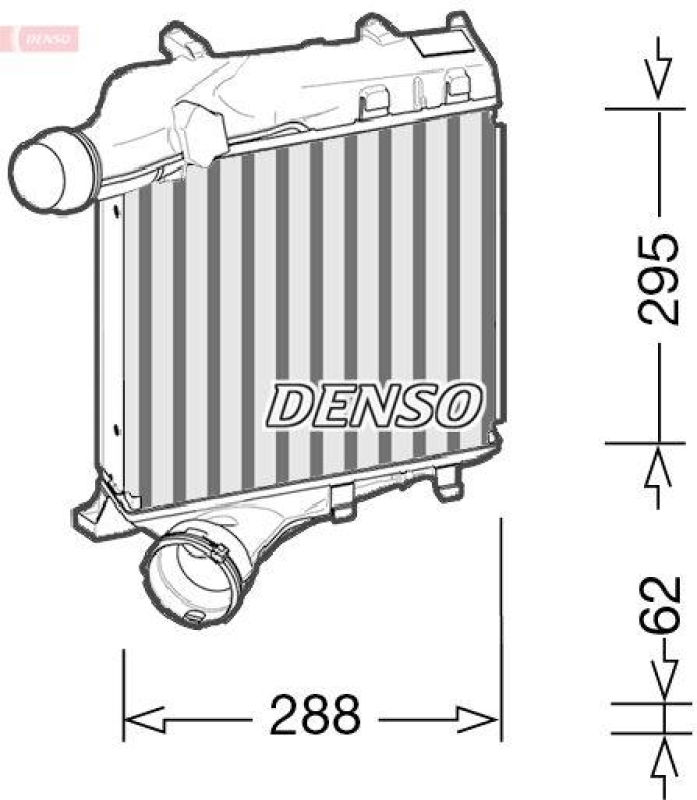 DENSO DIT28021 Ladeluftkühler PORSCHE CAYENNE 3.6 S (10/2014->)