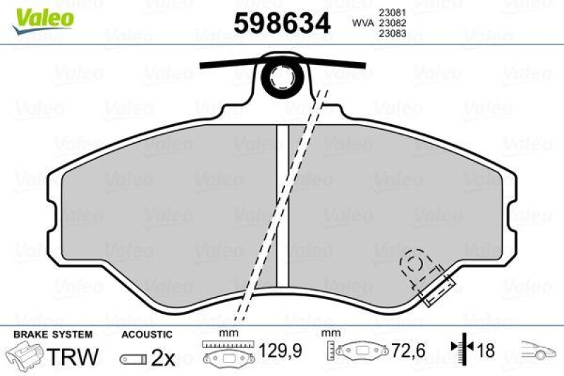 VALEO 598634 SBB-Satz PREMIUM