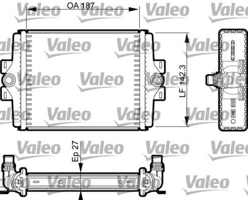 VALEO 735467 Motorkühler FIAT TIPO (160) 1.9 TDS