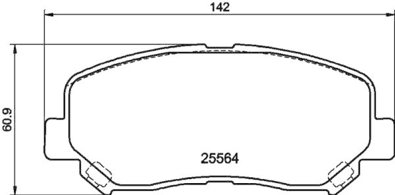 HELLA 8DB 355 021-981 Scheibenbremsbelagsatz