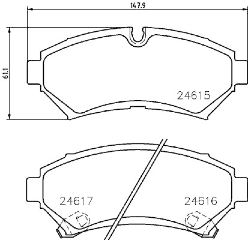 HELLA 8DB 355 013-501 Bremsbelagsatz Scheibenbremse