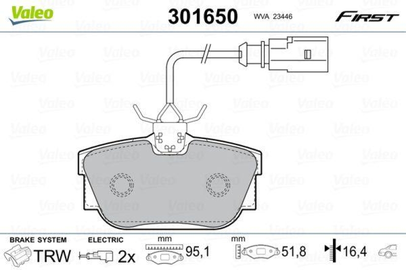 VALEO 301650 SBB-Satz FIRST