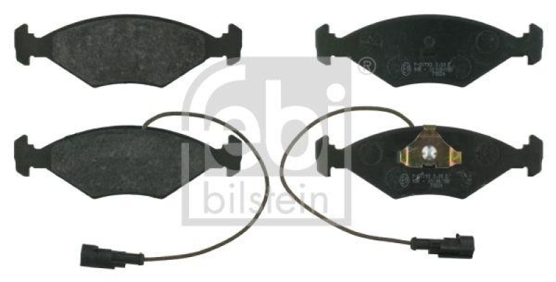 FEBI BILSTEIN 16397 Bremsbelagsatz für Fiat