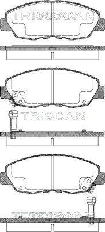 TRISCAN 8110 40972 Bremsbelag Vorne für Honda Accord, Prelude