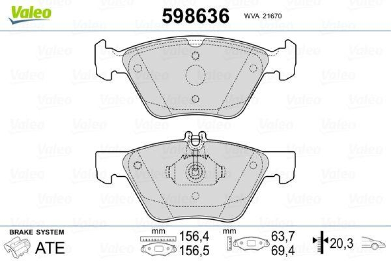 VALEO 598636 SBB-Satz PREMIUM