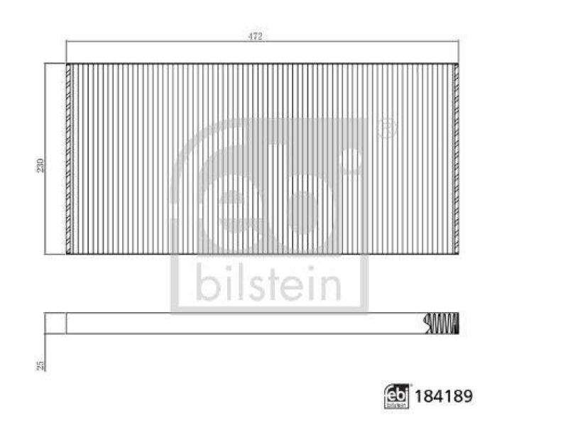 FEBI BILSTEIN 184189 Innenraumfilter für EVOBUS