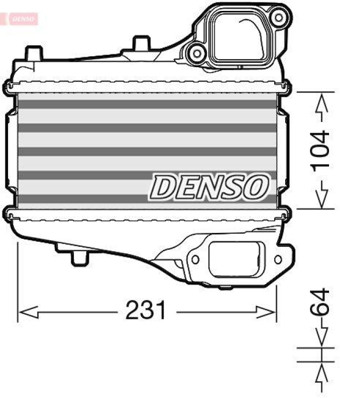 DENSO DIT40001 Ladeluftkühler HONDA CIVIC IX 1.6 i-DTEC (FK3) (14- )