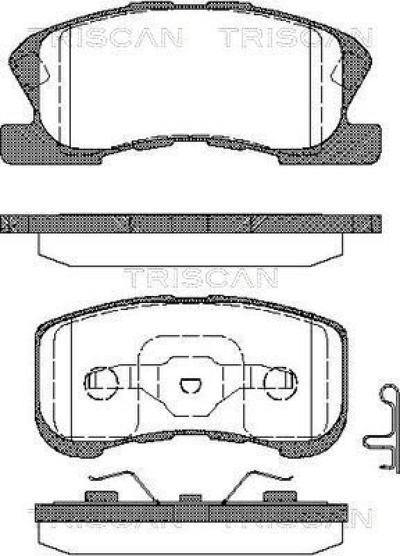 TRISCAN 8110 41002 Bremsbelag Vorne für Daihatsu Sirion