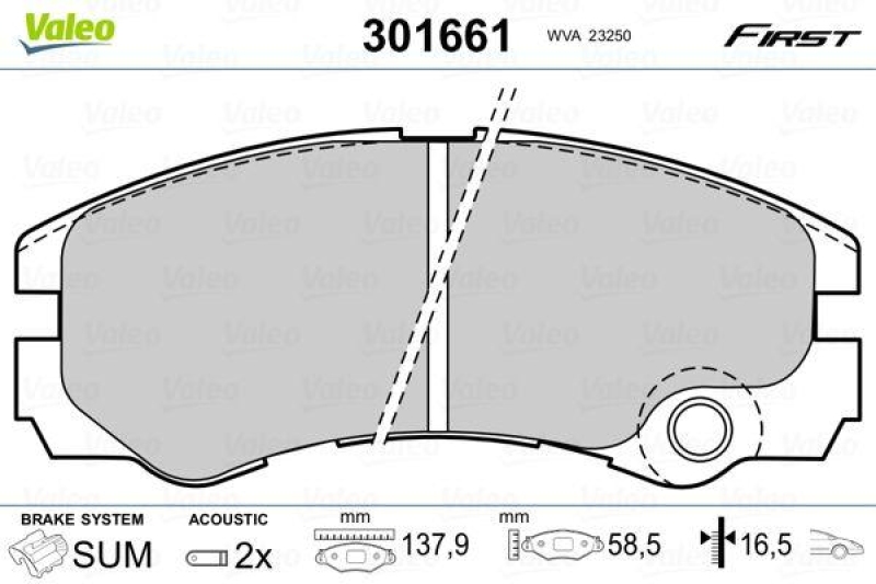 VALEO 301661 SBB-Satz FIRST