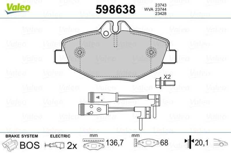 VALEO 598638 SBB-Satz PREMIUM