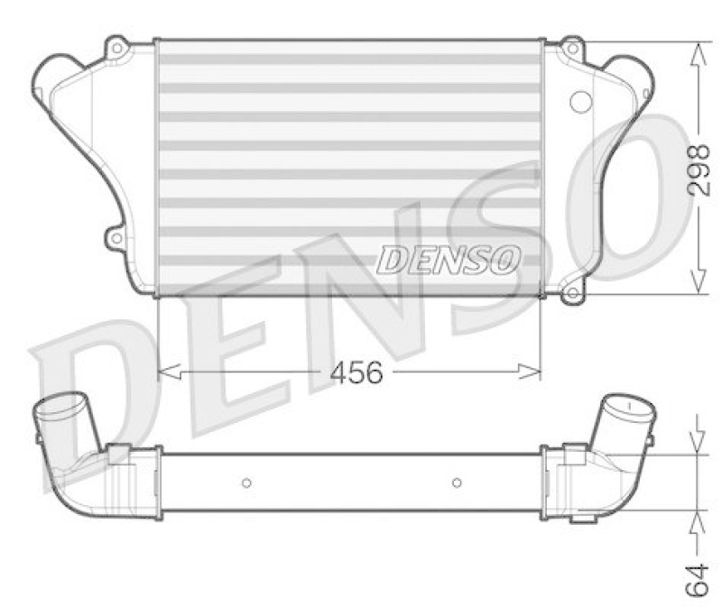 DENSO DIT45004 Ladeluftkühler MITSUBISHI Canter 6C14 / 7C14 / C13