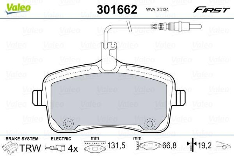 VALEO 301662 SBB-Satz FIRST