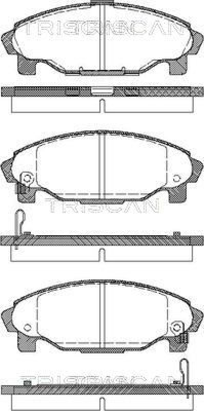 TRISCAN 8110 41003 Bremsbelag Vorne für Daihatsu