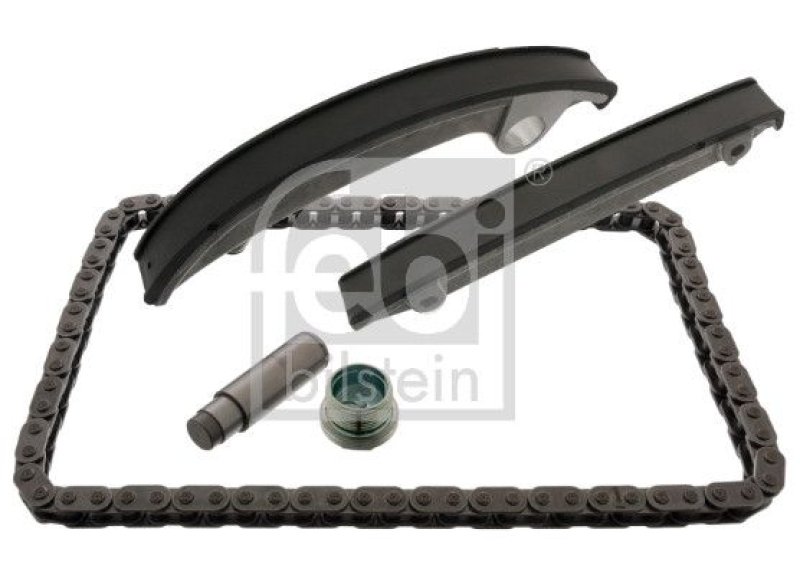 FEBI BILSTEIN 30449 Steuerkettensatz für Nockenwelle, mit Gleitschienen und Kettenspanner für Opel