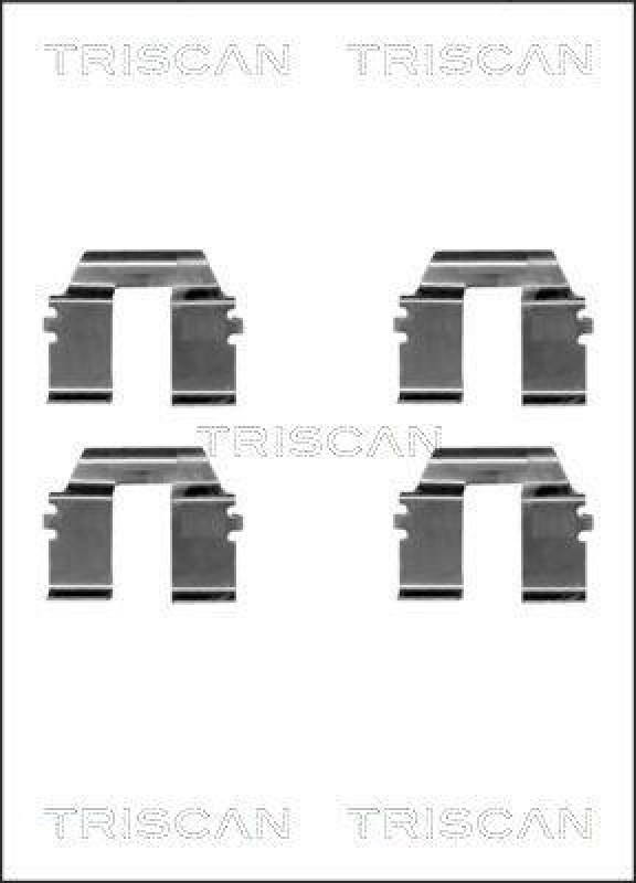 TRISCAN 8105 101615 Montagesatz, Scheibenbremsbelag für Ford, Seat, Vw