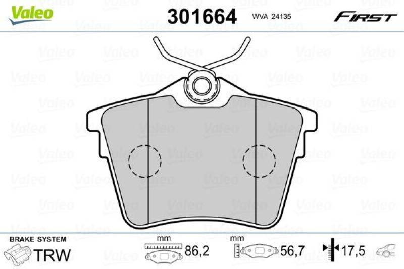 VALEO 301664 SBB-Satz FIRST