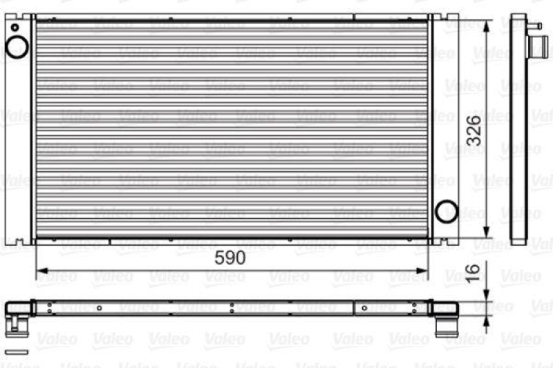 VALEO 735481 Motorkühler MINI MINI 2 (R56/R57) 1.6 D